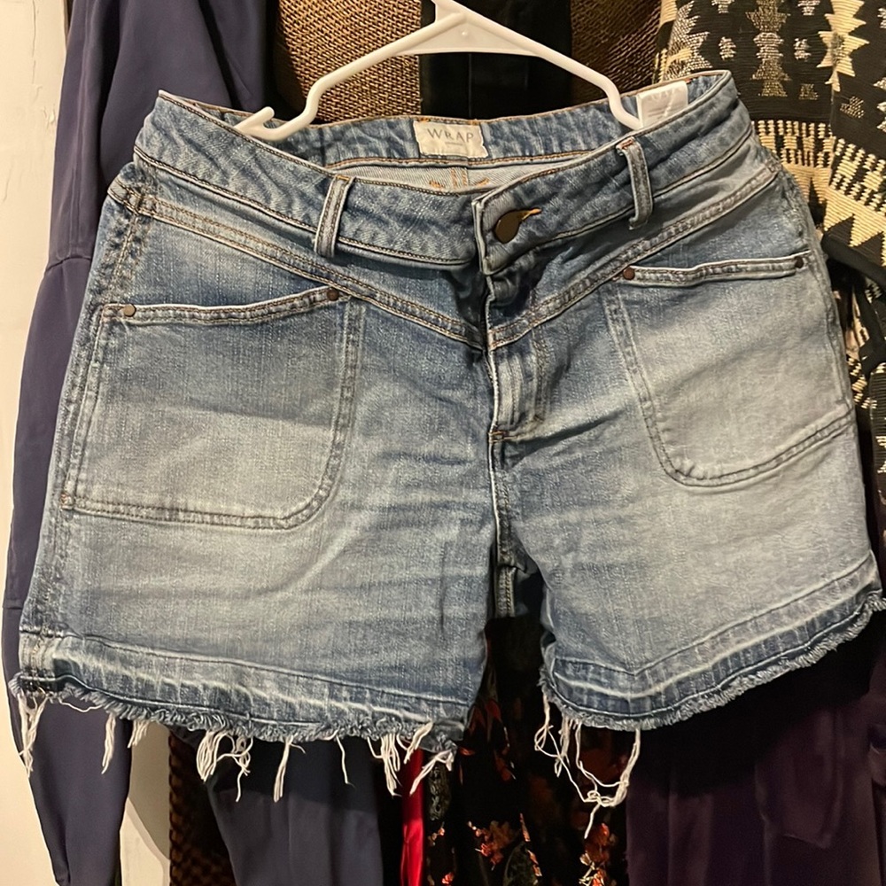 Wrap Denim shorts size 6 or UK10